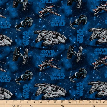 Best deal ???? Star Wars Ships Cotton Calico Fabric ???? 2 Best deal ???? Star Wars Ships Cotton Calico Fabric ???? - Image 2