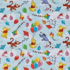 Promo ✨ Pooh Balloons & Kites Cotton Calico Fabric ⌛