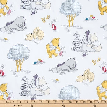 Best deal ???? Pooh Togetherish Cotton Calico Fabric ???? 2 Best deal ???? Pooh Togetherish Cotton Calico Fabric ???? - Image 2