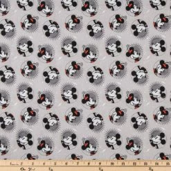 Alternative view of Brand new ???? Smile Mickey & Minnie Cotton Calico Fabric ⭐