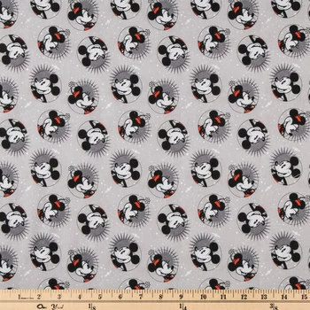 Brand new ???? Smile Mickey & Minnie Cotton Calico Fabric ⭐ 2 Brand new ???? Smile Mickey & Minnie Cotton Calico Fabric ⭐ - Image 2