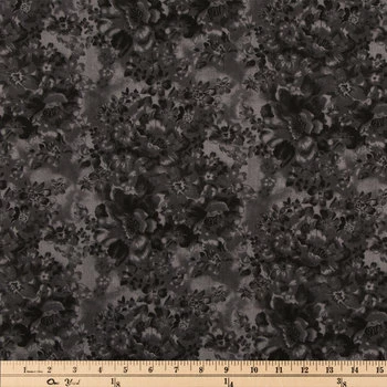 Deals ???? Black Faded Floral Cotton Calico Fabric ???? 2 Deals ???? Black Faded Floral Cotton Calico Fabric ???? - Image 2