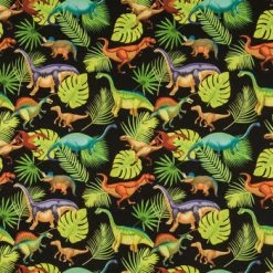 Best reviews of π Black Prehistoric Pets Cotton Calico Fabric β€οΈ