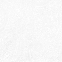 Budget ⭐ White Paisley Cotton Calico Fabric 🥰