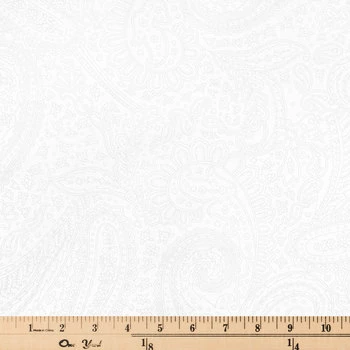 Budget β White Paisley Cotton Calico Fabric π₯° 2 Budget β White Paisley Cotton Calico Fabric π₯° - Image 2