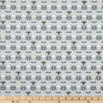 Best Sale ???? Bee Damask Cotton Calico Fabric ✨ 2 Best Sale ???? Bee Damask Cotton Calico Fabric ✨ - Image 2