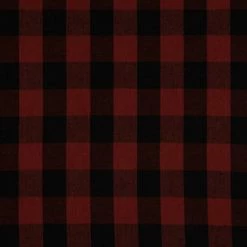 Hot Sale 🎉 Red & Black Homespun Buffalo Check Cotton Fabric 💯