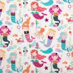 Hot Sale 🎁 Mermaids Under-The-Sea Cotton Fabric 😉