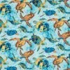 Wholesale 🤩 Sea Turtles Cotton Calico Fabric 🔔