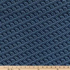 Alternative view of Deals ???? Navy Bandana Paisley Cotton Calico Fabric ????