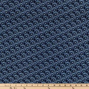 Deals ???? Navy Bandana Paisley Cotton Calico Fabric ???? 2 Deals ???? Navy Bandana Paisley Cotton Calico Fabric ???? - Image 2