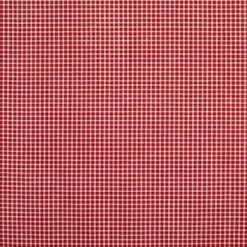Budget 😀 Red & Cream Gingham Cotton Calico Fabric 😍