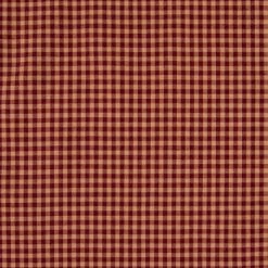 Flash Sale 😍 Wine & Tan Homespun Basic Check Cotton Fabric ⭐