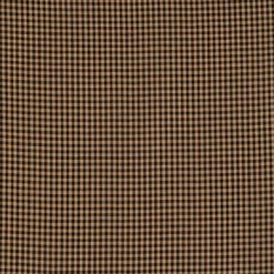 Cheapest ⭐ Black & Tan Homespun Check Cotton Fabric 🔥