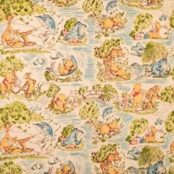 Best Pirce 💯 Winnie The Pooh Toile Cotton Calico Fabric 🧨