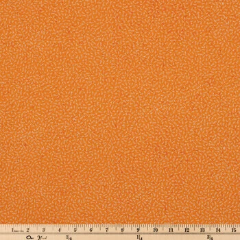 Deals ???? Orange Tiny Leaf Cotton Calico Fabric ???? 2 Deals ???? Orange Tiny Leaf Cotton Calico Fabric ???? - Image 2