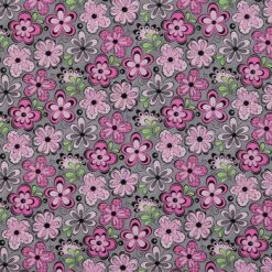Best reviews of π Pink & Gray Madison Floral Cotton Calico Fabric βοΈ
