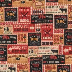 Cheap 🥰 Barbecue Patch Cotton Calico Fabric ✔️
