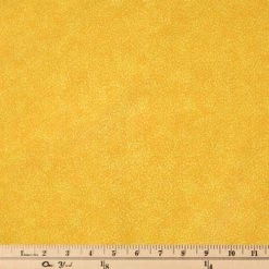 Alternative view of Best Sale ???? Yellow Tiny Leaf Textured Cotton Calico Fabric ✨
