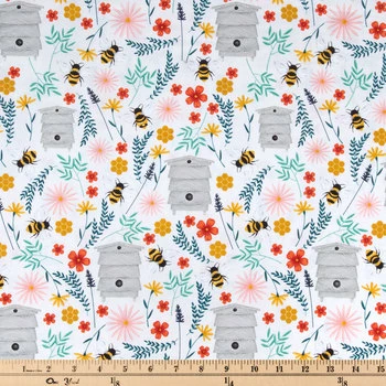 Brand new ???? Bee Happy Cotton Calico Fabric ???? 2 Brand new ???? Bee Happy Cotton Calico Fabric ???? - Image 2