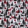 Best deal 🎁 Red & Black Woodland Animals Cotton Calico Fabric 😉