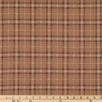 Best Pirce ❤️ Chocolate Plaid Cotton Calico Fabric ✔️ 2 Best Pirce ❤️ Chocolate Plaid Cotton Calico Fabric ✔️ - Image 2