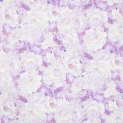 Cheap 🎁 Purple & Gold Floral Cotton Calico Fabric 🧨