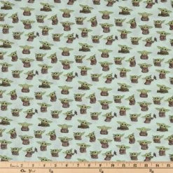 Alternative view of Brand new ???? Star Wars Baby Yoda Cotton Calico Fabric ????