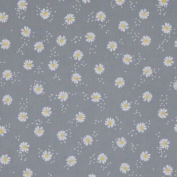 Brand new ???? Gray Daisy Dot Cotton Calico Fabric ✨ 1 Brand new ???? Gray Daisy Dot Cotton Calico Fabric ✨