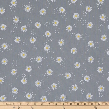 Brand new ???? Gray Daisy Dot Cotton Calico Fabric ✨ 2 Brand new ???? Gray Daisy Dot Cotton Calico Fabric ✨ - Image 2