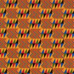Buy 🛒 Chibali Kente Geometric Cotton Fabric 🎁