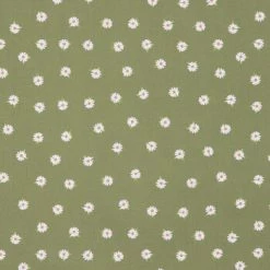 Best Sale ???? Green Daisy Cotton Calico Fabric ????