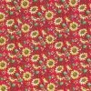 Best deal 😉 Sunflowers On Red Cotton Calico Fabric 🔥