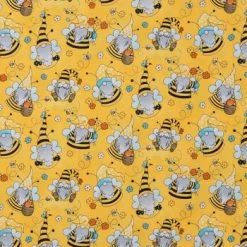 Outlet 🔔 Bee Gnomes Cotton Calico Fabric 😍