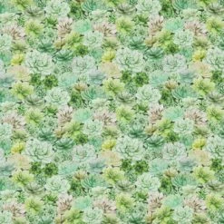 Wholesale 🥰 Painted Succulents Cotton Calico Fabric ❤️