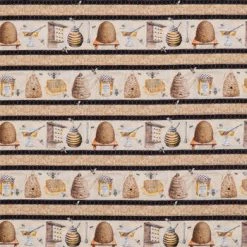 Budget 🎉 Wild Honey Striped Cotton Calico Fabric 😉