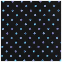 Promo ⭐ Peacock Polka Dots Cotton Calico Fabric ❤️
