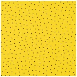 Best Pirce 🥰 Yellow & Black Polka Dot Cotton Calico Fabric 🥰