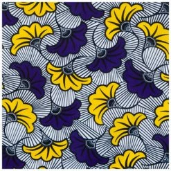 Hot Sale 😍 Purple & Yellow Ginkgo Batik Fabric 👍