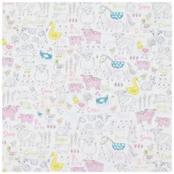 Cheapest π Pastel Farm Animals Cotton Calico Fabric βοΈ