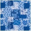 Hot Sale 🥰 Blue & White Floral Patch Cotton Calico Fabric 👍
