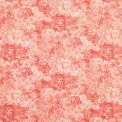 Cheap ✨ Pink Packed Roses Cotton Calico Fabric 😀