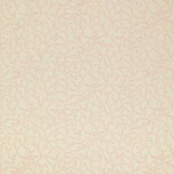 Buy 👏 Cream & Pink Leaf Cotton Calico Fabric 🎁