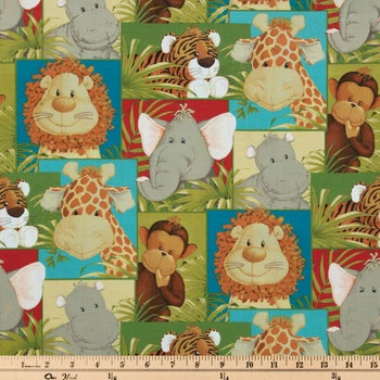 Best Pirce π Jungle Babies Cotton Calico Fabric π 2 Best Pirce π Jungle Babies Cotton Calico Fabric π - Image 2