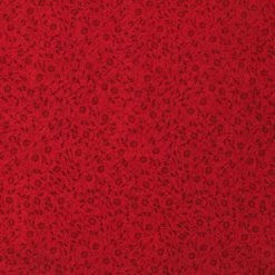 Flash Sale 💯 Tonal Red Scroll Cotton Calico Fabric ✔️