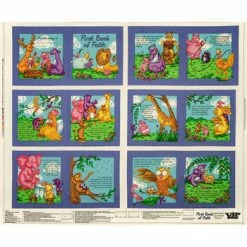 Cheap π First Book Of Faith Cotton Calico Fabric Panel π