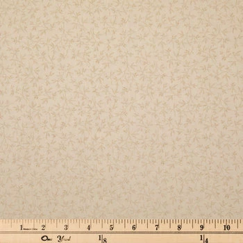 Best Sale ???? Cream Tiny Vine Print Cotton Calico Fabric ???? 2 Best Sale ???? Cream Tiny Vine Print Cotton Calico Fabric ???? - Image 2