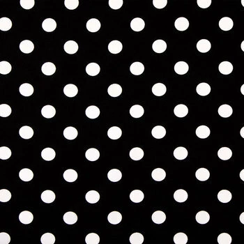 Discount 🧨 Black & White Polka Dot Cotton Calico Fabric ❤️ 1 Discount 🧨 Black & White Polka Dot Cotton Calico Fabric ❤️