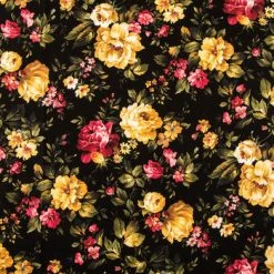 Cheap 🔥 Cottage Rose Floral Cotton Calico Fabric 🎁